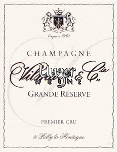 Champagner Grande Reserve Brut 1er Cru Anniversary Label Vilmart Champagne