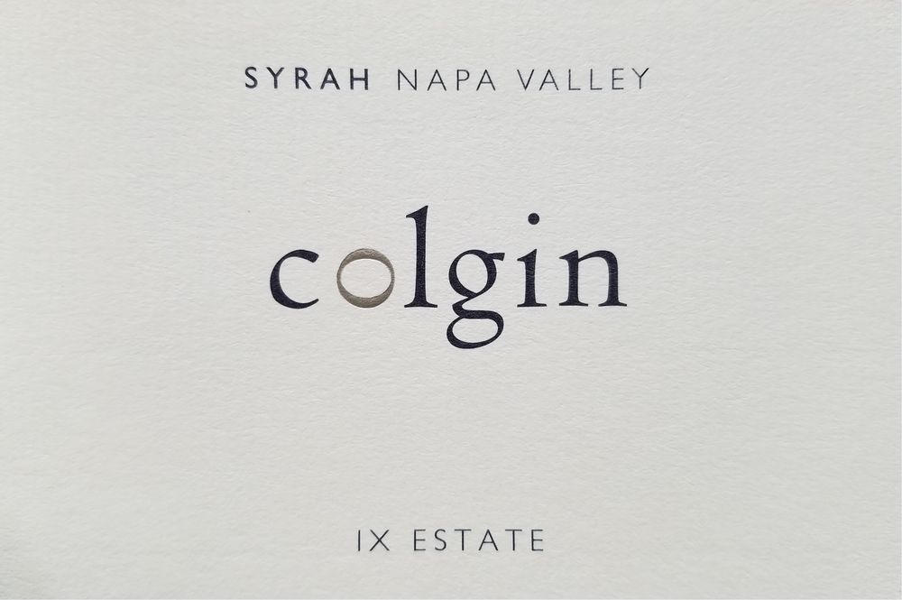 Colgin - IX Estate Syrah 2019