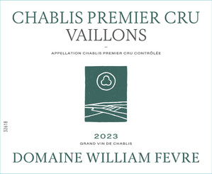 2023 Chablis Vaillons Domaine 1er Cru Domaine William Fevre Chablis