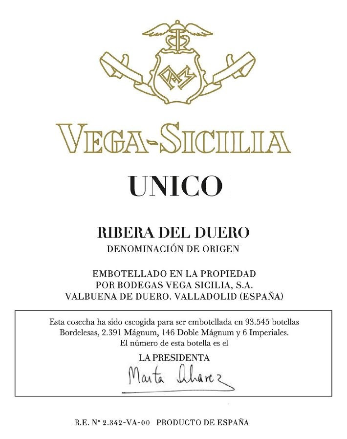 Vega Sicilia - Unico 2010
