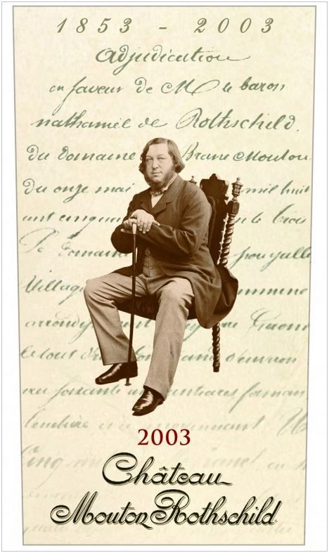 ⁨Chateau Mouton Rothschild 2003⁩ ⁨0,75 L⁩