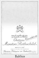 Chateau Mouton Rothschild - Chateau Mouton Rothschild  US-Etikett 1993
