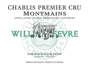 2020 Chablis Montmains Domaine 1er Cru Domaine William Fevre Chablis