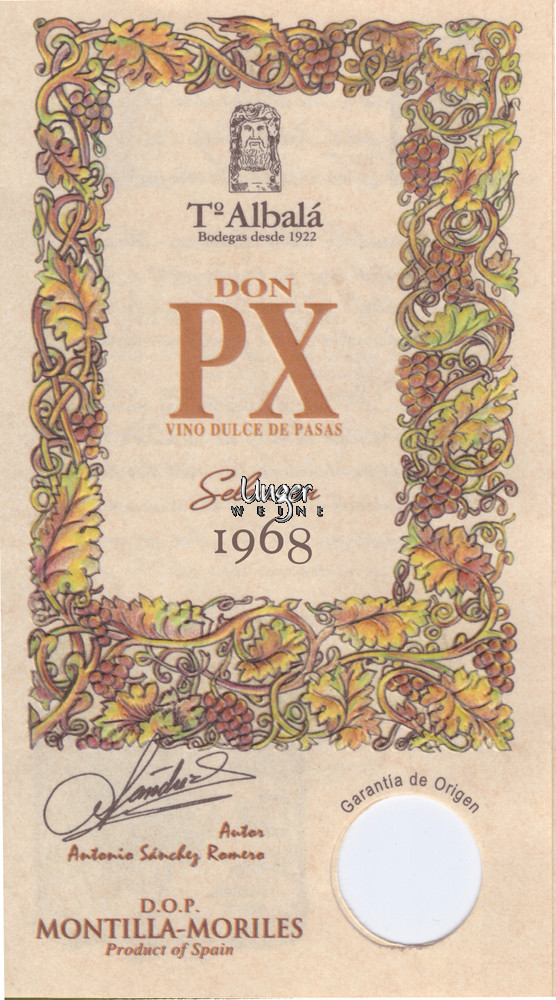 1910 Don Px Gines Liebana Seleccion Toro Albala DO Montilla Moriles