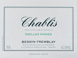 2022 Chablis Vieilles Vignes Domaine Bessin Tremblay Chablis
