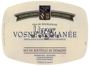 2018 Vosne Romanee AC Coquard Loison Fleurot Cote de Nuits