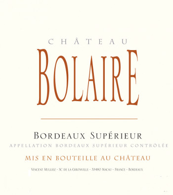 Chateau Bolaire 2012