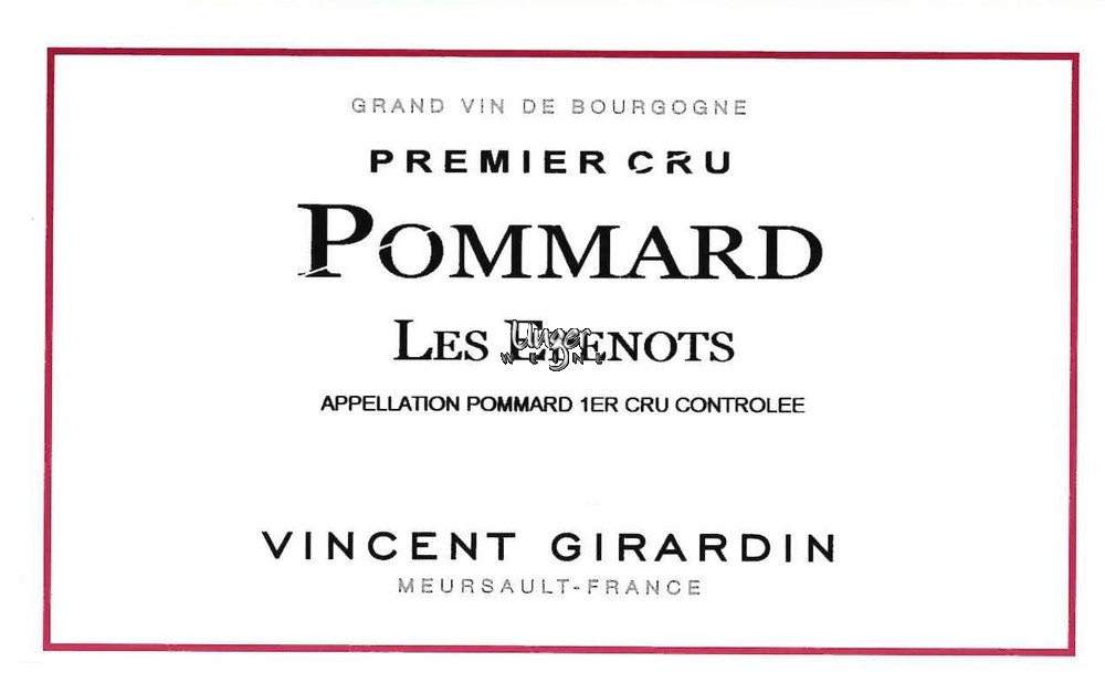 2021 Pommard Les Epenots 1er Cru Girardin, Vincent Cote de Beaune