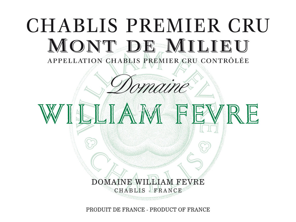 Domaine William Fevre - Chablis Mont de Milieu Domaine 1er Cru 2020