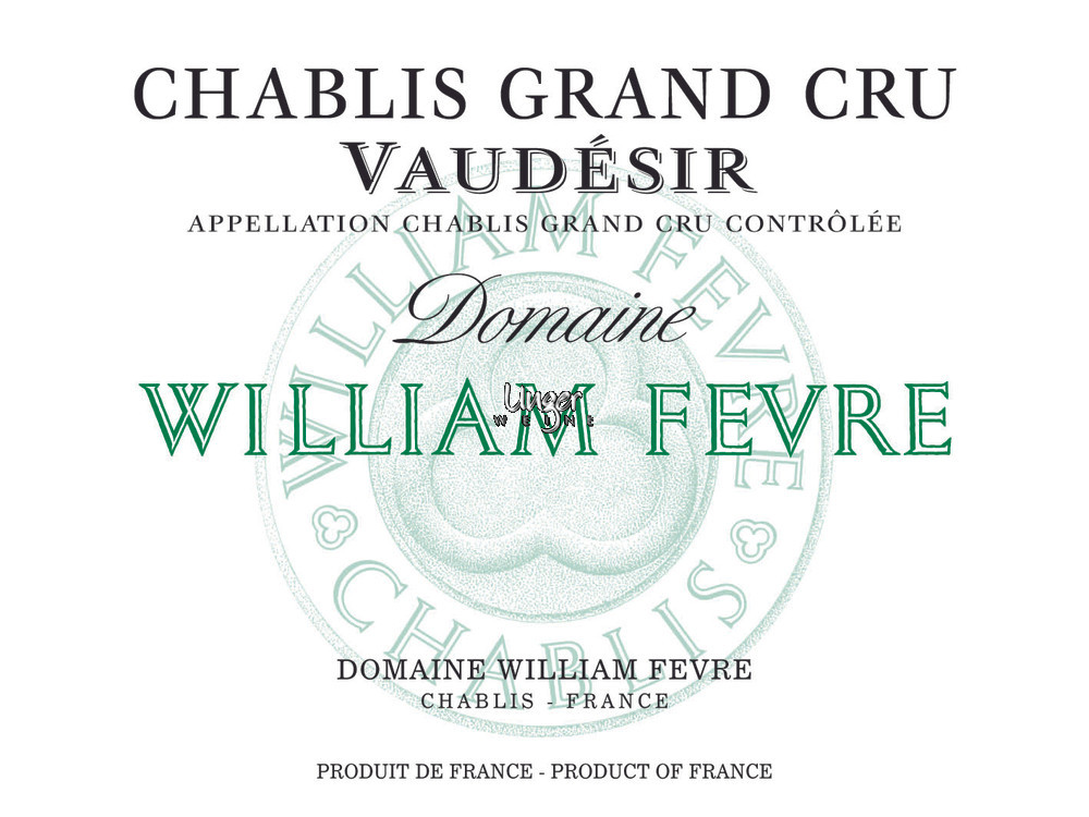 2020 Chablis Vaudesir Domaine Grand Cru Domaine William Fevre Chablis