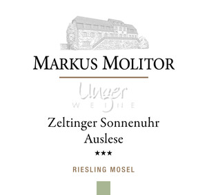 2019 Zeltinger Sonnenuhr Riesling Auslese *** Grüne Kapsel Molitor, Markus Mosel