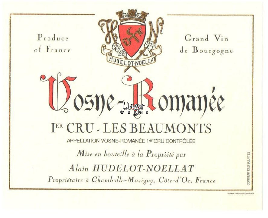 2018 Vosne Romanee Les Beaumonts 1er Cru Hudelot Noellat Cote d´Or