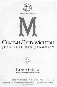 2014 Chateau Croix Mouton Bordeaux Superieur