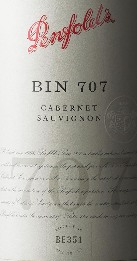 Penfolds - Cabernet Sauvignon Bin 707 1997