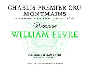 2020 Chablis Montmains Domaine 1er Cru Domaine William Fevre Chablis