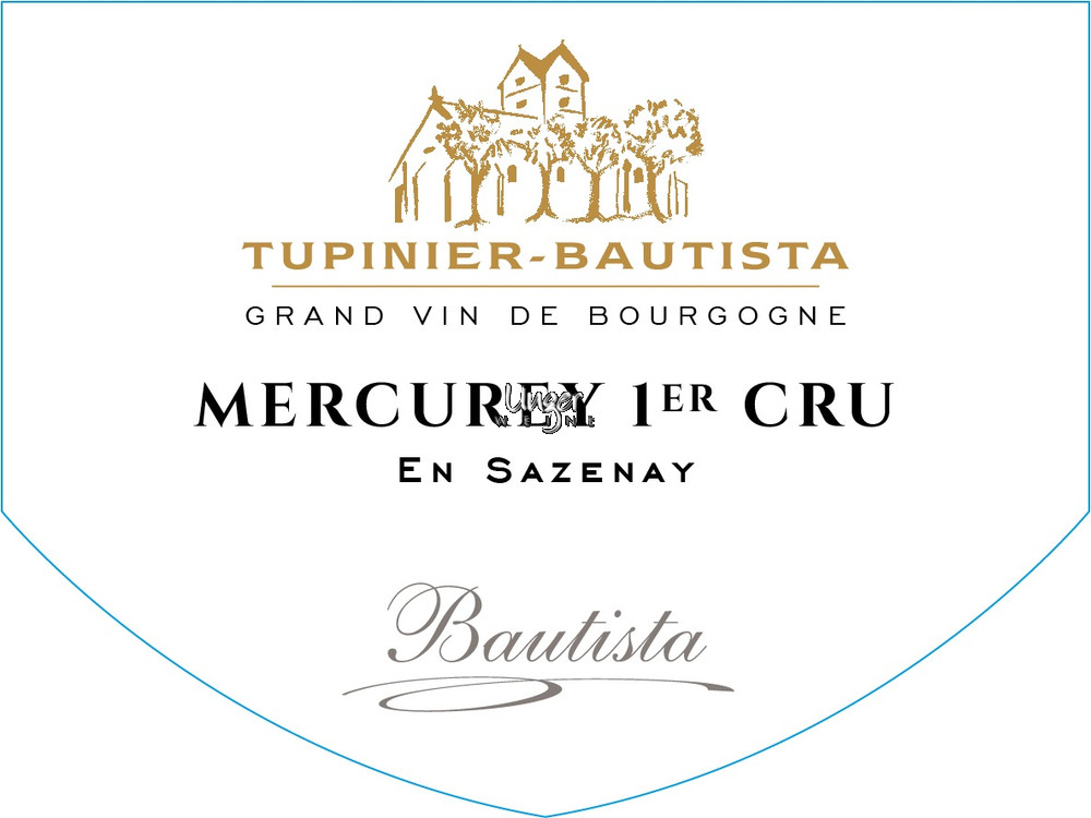 2022 Mercurey En Sazenay 1er Cru Blanc Domaine Tupinier-Bautista Cote Chalonnaise