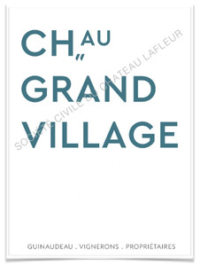 2022 Chateau Grand Village Blanc Chateau Grand Village Bordeaux Superieur