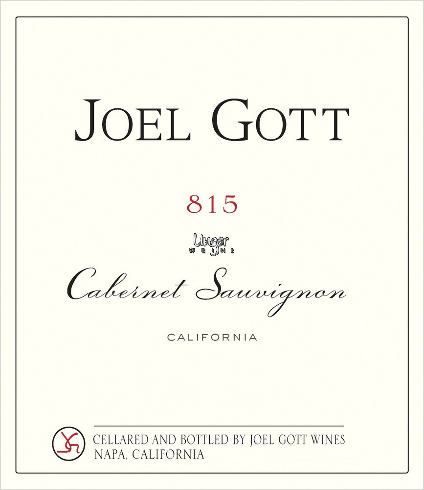 2017 Cabernet Sauvignon 815 Special Selection Joel Gott Napa Valley