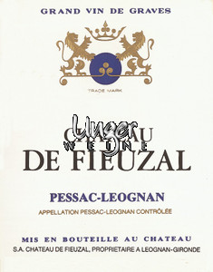 2012 Chateau de Fieuzal Blanc Chateau de Fieuzal Pessac Leognan