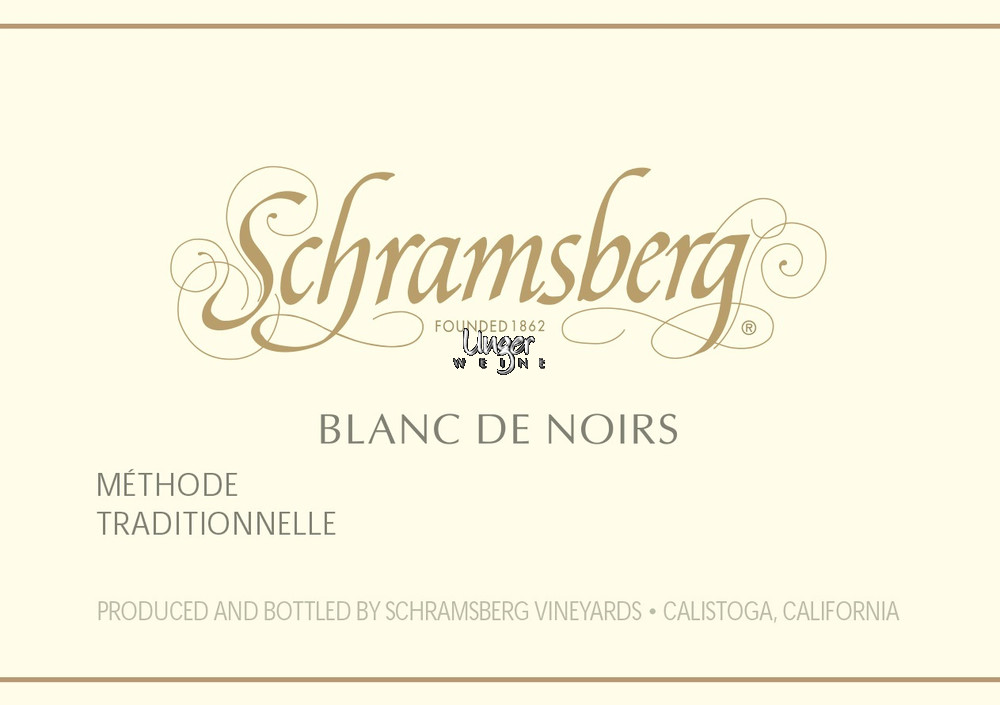 2017 Blanc de Noirs Brut Schramsberg Kalifornien