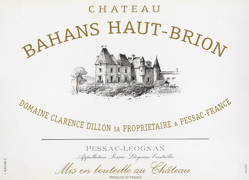 Chateau Haut Brion - Bahans du Chateau Haut Brion 2001