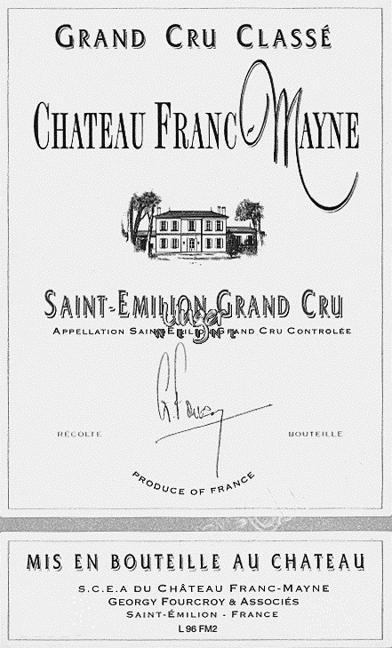 2003 Chateau Franc Mayne Saint Emilion