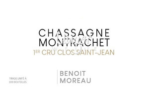 2023 Chassagne Montrachet Clos Saint Jean 1er Cru Benoit Moreau Cote de Beaune