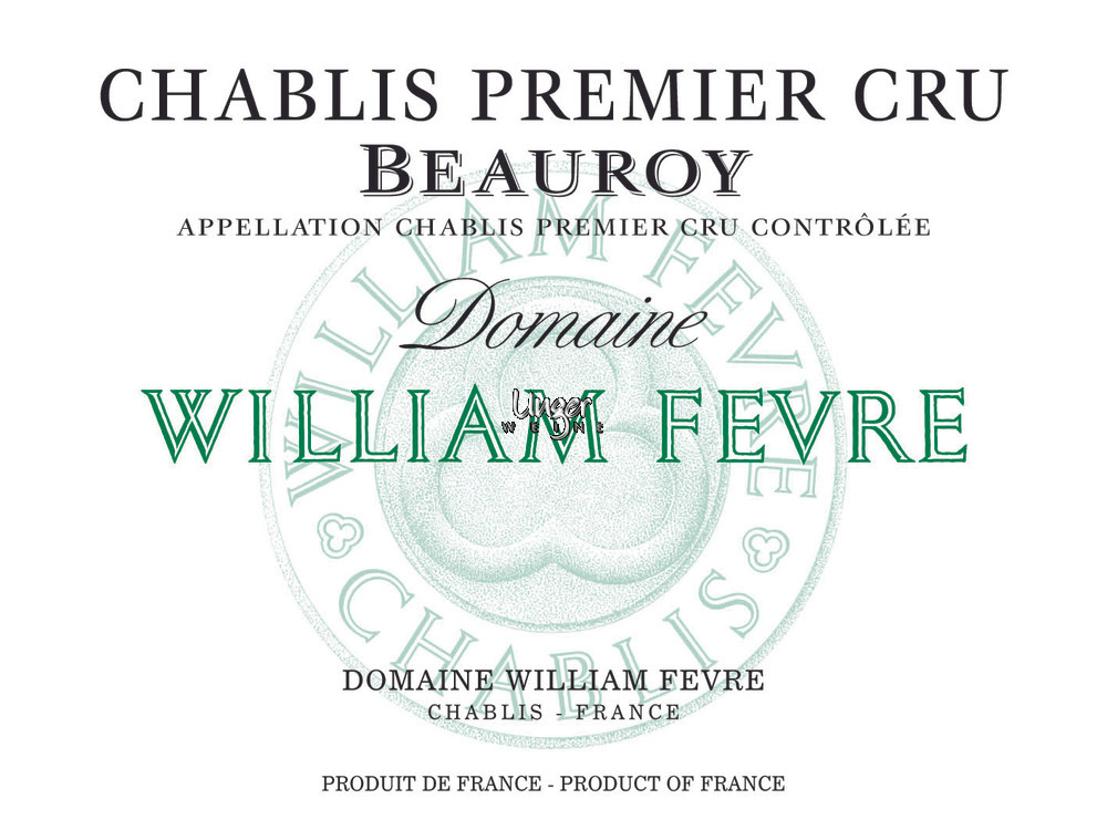 2020 Chablis Beauroy Domaine 1er Cru Domaine William Fevre Chablis