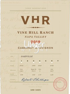 Vine Hill Ranch - VHR Cabernet Sauvignon 2019