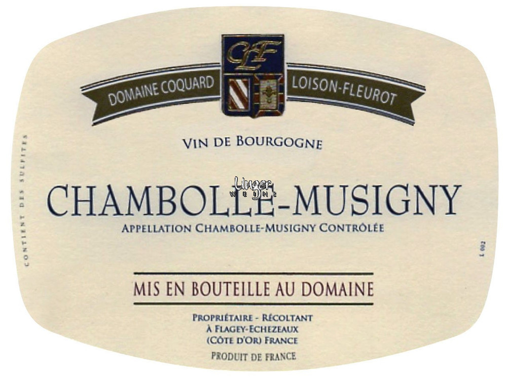 2018 Chambolle Musigny AC Coquard Loison Fleurot Cote de Nuits