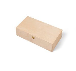 Geschenkverpackungen - Geschenk-Holzkiste fĂĽr 2 Flaschen
