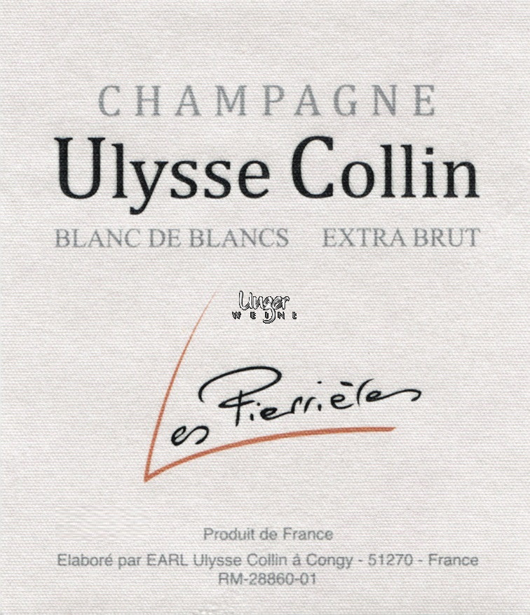 Champagner Les Pierrieres Blanc de Blancs Extra Brut (2017) - 36 Monate Collin, Ulysse Champagne