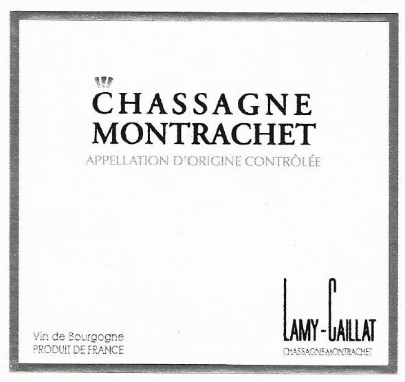 F. Lamy - Caillat - Chassagne-Montrachet Blanc (eine Flasche -pro Kunde) 2018