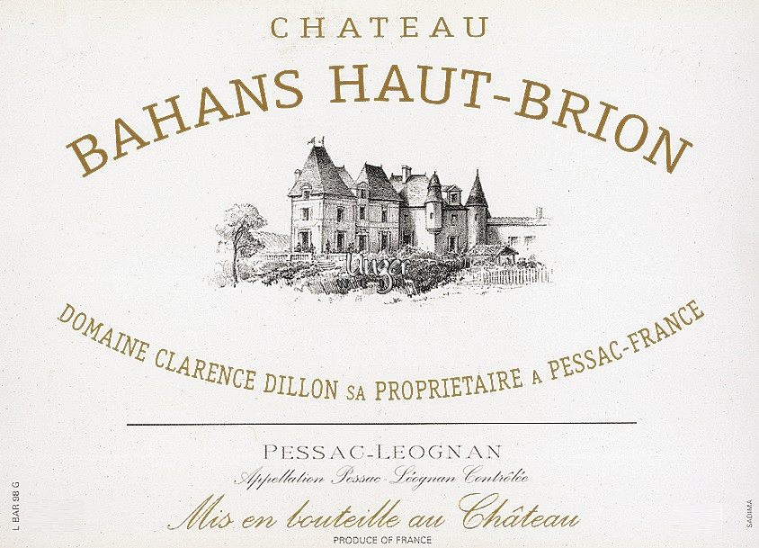 2001 Bahans du Chateau Haut Brion Chateau Haut Brion Graves