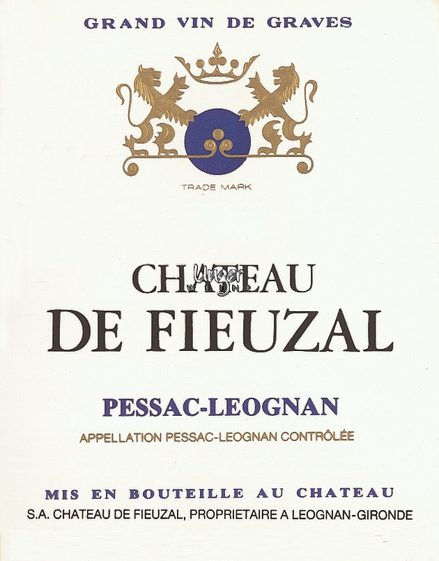2012 Chateau de Fieuzal Blanc Chateau de Fieuzal Pessac Leognan