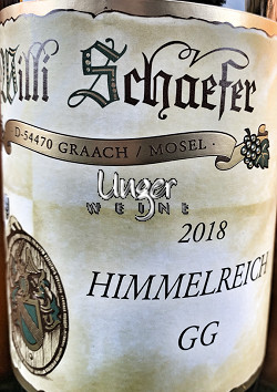 2018 Graacher Himmelreich VDP GG trocken Schäfer, Willi Mosel