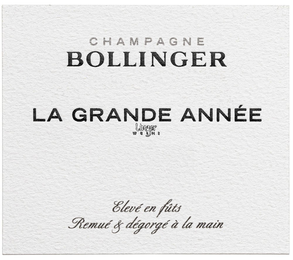 2014 Champagner Grande Annee Bollinger Champagne