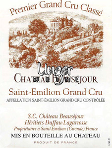 2013 Chateau Beausejour Duffau-Lagarrosse Saint Emilion