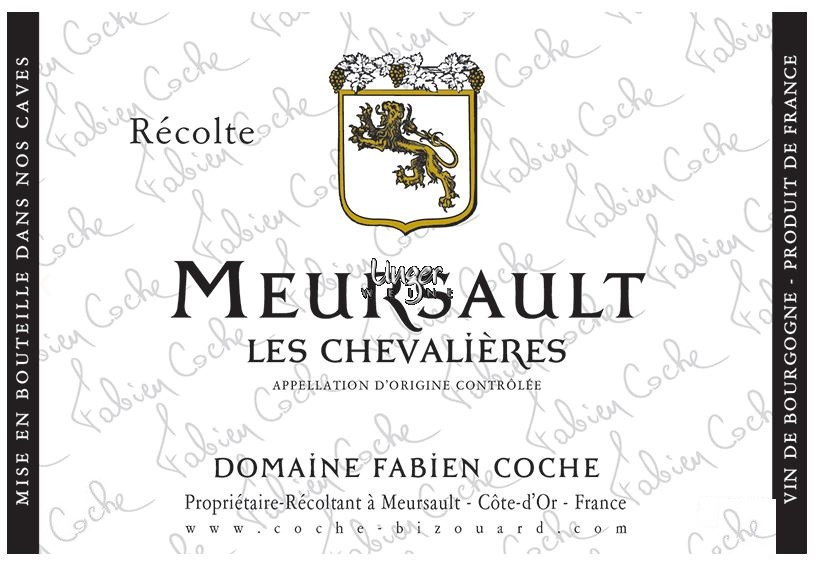 2020 Meursault Les Chevalieres Domaine Fabien Coche Cote de Beaune