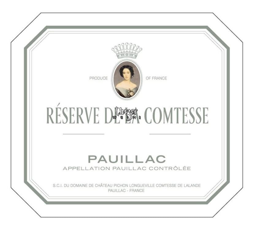 2016 Reserve de la Comtesse Chateau Pichon Comtesse de Lalande Pauillac