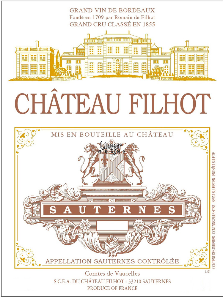 2020 Chateau Filhot Sauternes