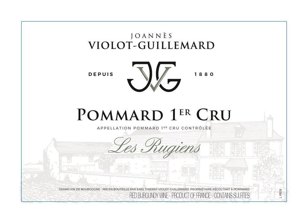 Joannes Violot-Guillemard - Pommard Les Rugiens 1er Cru 2022