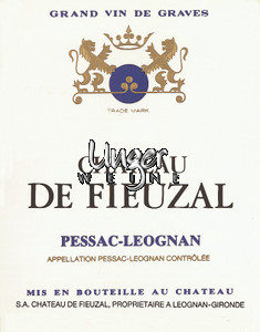 2014 Chateau de Fieuzal Blanc Chateau de Fieuzal Pessac Leognan