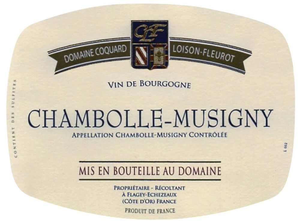 Coquard Loison Fleurot - Chambolle Musigny AC 2017