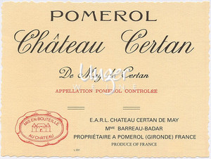 2019 Chateau Certan de May Pomerol