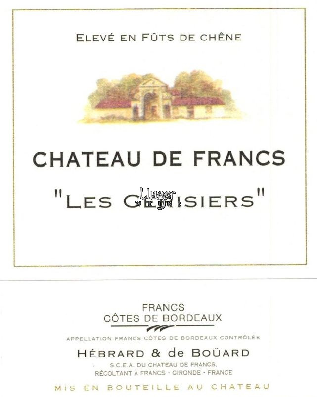 2020 Les Cerisiers Chateau de Francs Cotes de Francs