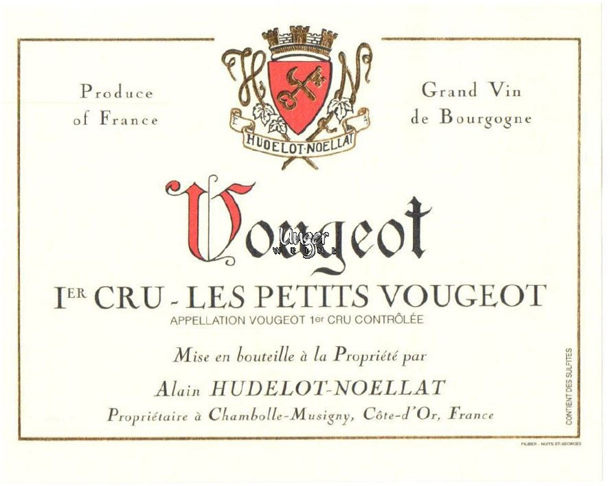 2018 Vougeot 1er Cru Les Petits Vougeot Hudelot Noellat Cote d´Or