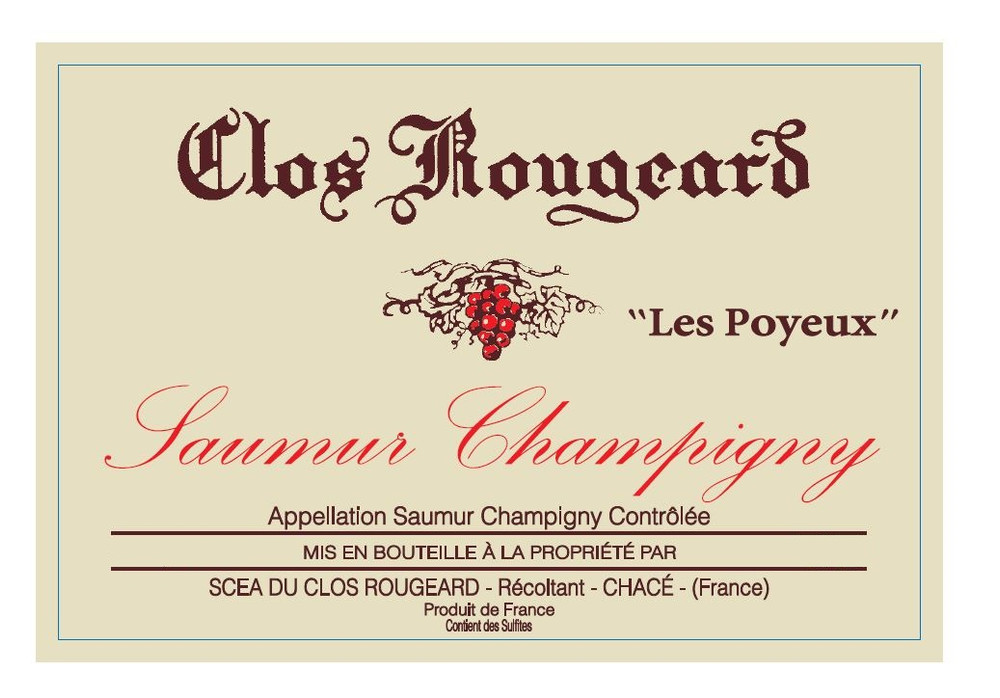 Clos Rougeard - Saumur Champigny Les Poyeux 2014 0,75 L