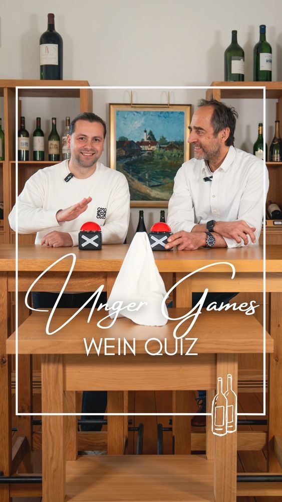 Kennt ihr noch die Buch- und Filmreihe „The Hunger Games“?
Wir starten eine neue Instagramreihe „The Unger Games“! 🍷🙌🏽

Für unsere erste Auflage haben wir ein Wein-Quiz vorbereitet und als Zuckerl für euch 🫵🏼 am Schluss ein kleines Gewinnspiel mit eingebaut! 🏆

Was ihr tun müsst, um unseren Quiz-Wein zu gewinnen:
1) Folge unserem Account ungerweine 
2) Like diesen Beitrag
3) Markiere eine Person in den Kommentaren, mit der du den Wein genießen möchtest 🍷

Viel Spaß! ☺️✨🍷🥂

_________________________
Teilnahme ab 18 Jahren.
Keine Barauszahlung, der Rechtsweg ist ausgeschlossen.
Dieses Gewinnspiel steht in keiner Verbindung zu Instagram und wird in keiner Weise von Instagram gesponsert, unterstützt oder organisiert.
Die Auslosung erfolgt am 24.11. in unserer Instagram Story

#ungerweine #ungergames #winequiz #battle #winelover #wine