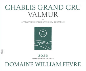 2023 Chablis Valmur Domaine Grand Cru Domaine William Fevre Chablis